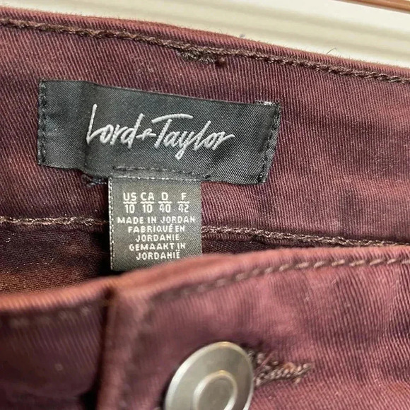 Lord & Taylor Burgundy Pants - Picture 5 of 7